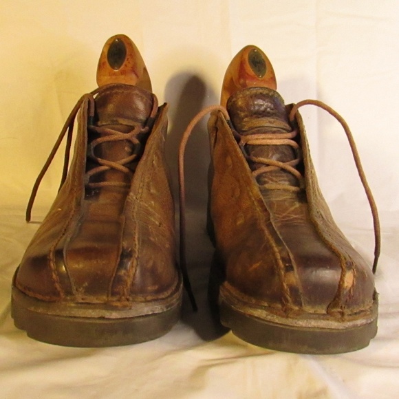 Men\'s Vintage Brown Leather Mizo Chuka Boots main image 4
